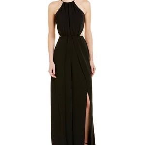 Halston Heritage evening black jumpsuit